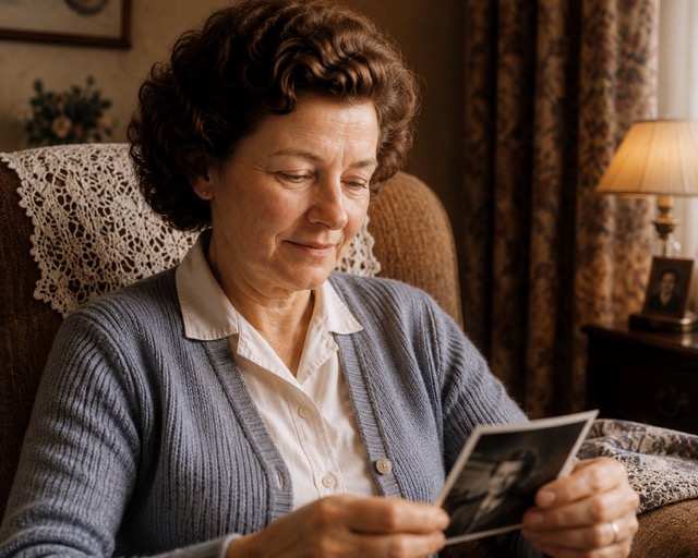Margaret's grandmother Edith, Ballarat, 1950s